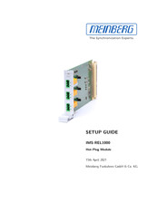 Meinberg IMS-REL1000 Setup Manual