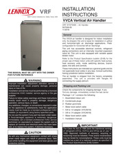 Lennox VRF VVCA018H4 Installation Instructions Manual