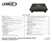 Lennox iHarmony 10C16 Installation And Setup Manual