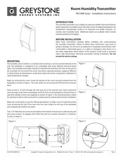 Greystone Energy Systems RH100B Series Installation Instructions