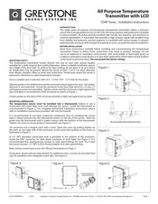 Greystone Energy Systems TDAP Series Installation Instructions
