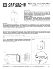 Greystone Energy Systems TE500AD Series Installation Instructions