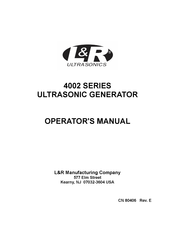L&R 4002-1/5 Operator's Manual