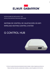 Elnur Gabarron G CONTROL HUB Nstallation Instructions And User Manual