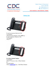 Panasonic CDC NS700 Quick Start Manual