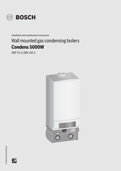 Bosch Condens 5000W Installation And Maintenance Instructions Manual