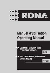 Rona 2009615 Operating Manual