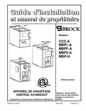 Brock MBP1-A Installation Instructions And Homeowner's Manual
