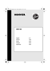 Hoover HDV 60 Manual