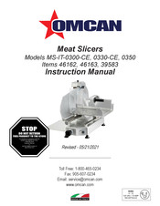 Omcan MS-IT-0350 Instruction Manual