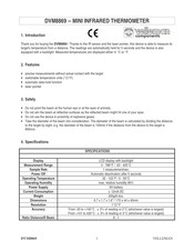 Velleman DVM8869 Manual