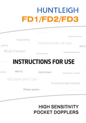 Huntleigh FD3 Instructions For Use Manual