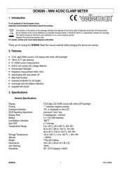 Velleman DCM269 Manual