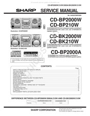 Sharp CD-BK2000W Service Manual