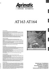 Aprimatic AT163 Installation Instructions Manual