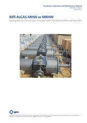 BIFFI ALGAS-MRHW Installation, Operation And Maintenance Manual