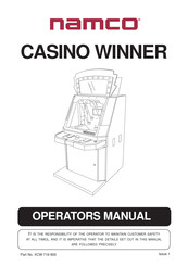 Namco CASINO WINNER Operator's Manual