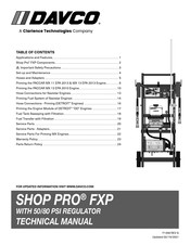 Davco SHOP PRO FXP Technical Manual