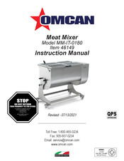 Omcan MM-IT-0180 Instruction Manual