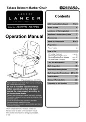 Takara Belmont AB-HPPN Operation Manual