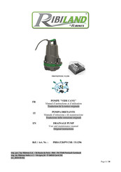 Ribimex RIBILAND PRBAT20 User And Maintenance Manual