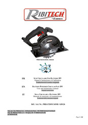 Ribimex 620126 User And Maintenance Manual