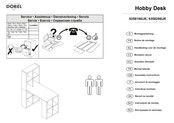 Dorel Hobby Desk 9358296UK Assembly Instructions Manual