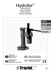 Tractel hydrofor H 5 Operation And Maintenance Manual