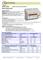 Contrel EMC-D3b-485 Instruction Manual