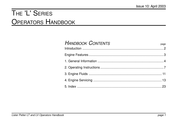 Lister Petter L Series Operator's Handbook Manual