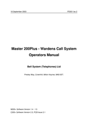 Bell System Master 200Plus Operator's Manual