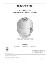 STA-RITE CLEAR-FLO SR-360-3T Installation, Operation & Parts