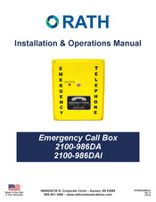 Rath 2100-986DA Installation & Operation Manual