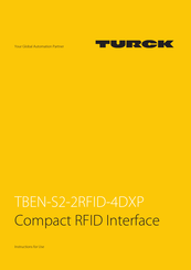 turck TBEN-S2-2RFID-4DXP Instructions For Use Manual