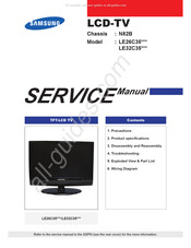 Samsung LE26C35 SERIES Service Manual