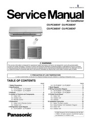 Panasonic CU-PC30EKF Service Manual
