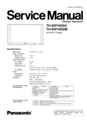 Panasonic Viera TH-65PV600A Service Manual