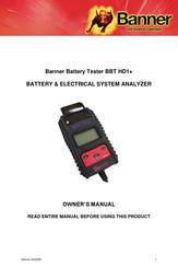 Banner BBT HD1+ Owner's Manual