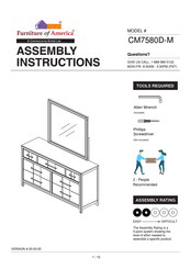Furniture of America CM7580D-M Assembly Instructions Manual