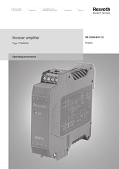 Bosch Rexroth VT-MSFA1 Operating Instructions Manual