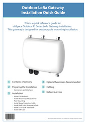 UfiSpace Outdoor R1 Series Installation Quick Manual