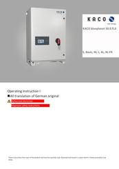 Kaco blueplanet 50.0 TL3 Basic Operating	 Instruction