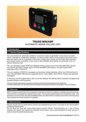 EMKO TRANS-MINIAMF Manual