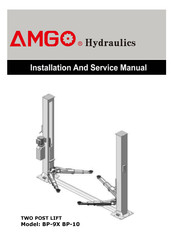 Amgo Hyadraulics BP-9X Installation And Service Manual