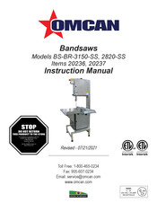 Omcan 20236, 20237 Instruction Manual