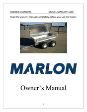 Marlon MAR ATV 1605 Owner's Manual