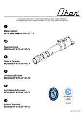 Ober MP100 CA Operating Instructions Manual
