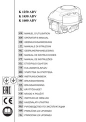 EMAK K 1250 ADV Operator's Manual