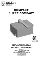 SEA COMPACT 230V Installation Manuals And Safety Information