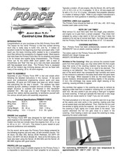 SIG Primary Force Control-Line Stunter Manual
